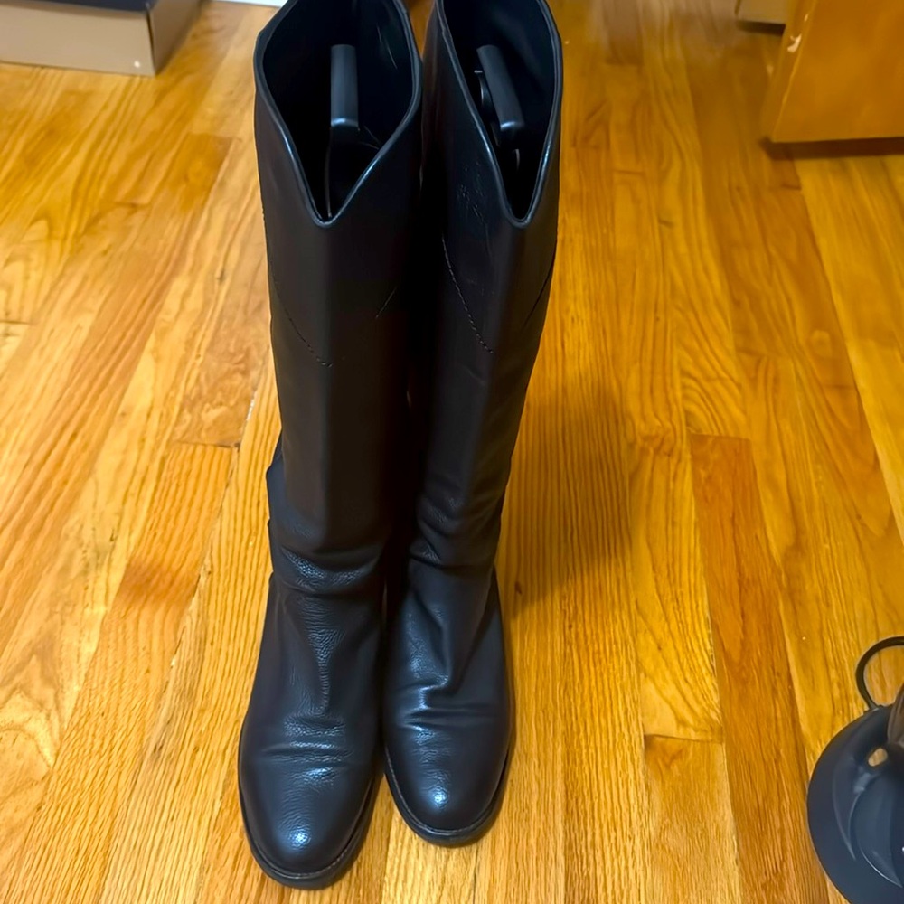 Chanel tall Black riding boots. Sz 40.5 fits 9.5-10